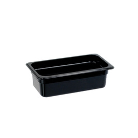 Gastronormbehälter, Serie STANDARD, Polycarbonat, schwarz, GN 1/3 (150 mm) Produktbild
