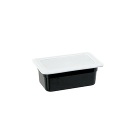 Gastronormbehälter, Serie STANDARD, Polycarbonat, schwarz, GN 1/4 (100 mm) Produktbild 2 S
