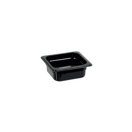 Gastronormbehälter, Serie STANDARD, Polycarbonat, schwarz, GN 1/6 (100 mm) Produktbild