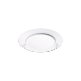 Flacher Teller, reinweißes Hotelporzellan, Serie Isabell, Ø 180 mm Produktbild