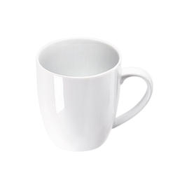 Becher mit Henkel, reinweißes Hotelporzellan, Serie Isabell, 350 ml Produktbild