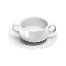 Suppen-Obertasse, groß, reinweißes Hotelporzellan, Serie Isabell, 380 ml Produktbild 2 S