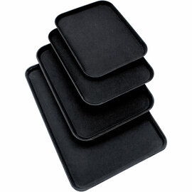 Tablett, mit rutschhemmender Oberfläche, schwarz, 65 x 45 cm (BxT) Produktbild
