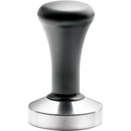 Tamper aus Edelstahl mit schwarzem Griff, Ø 58 mm, 94 mm Höhe Produktbild