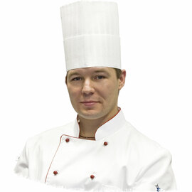 Nino Cucino Kochmütze, weiß, plissiert, 100% Vliesstoff, H. 20 cm Produktbild