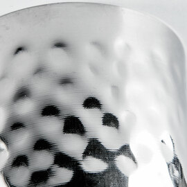 Servier-Becher Edelstahl Ø 88 mm, Höhe 85 mm, Hammerschlag Produktbild 2 S