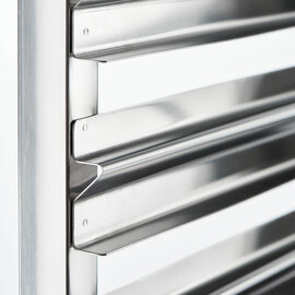 Tablettwagen aus Edelstahl, passend für 14 x GN 1/2, 590 x 670 x 1735 mm (BxTxH) Produktbild 6 S