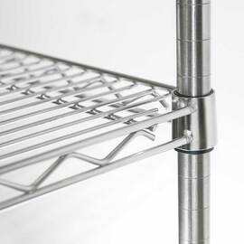 Lagerregal aus Chromstahl 610x455x1800 mm (BxTxH) Produktbild 2 S
