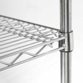 Lagerregal aus Chromstahl 1525x610x1800 mm (BxTxH) Produktbild 2 S