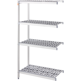 Lagerregal aus Aluminium mit 2 Beinen 1469x460x1680 mm (BxTxH) Produktbild