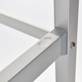 Lagerregal aus Aluminium mit 2 Beinen 1469x460x1680 mm (BxTxH) Produktbild 5 S