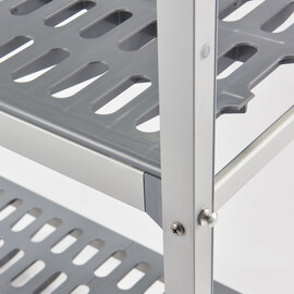 Lagerregal aus Aluminium mit 2 Beinen 1469x460x1680 mm (BxTxH) Produktbild 2 S