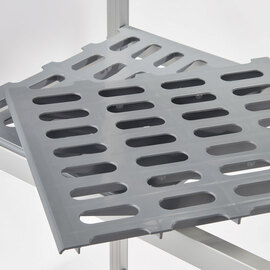 Lagerregal aus Aluminium mit 2 Beinen 1469x460x1680 mm (BxTxH) Produktbild 3 S