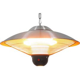 Elektrischer Heizstrahler, hängend mit LED-Beleuchtung, Ø 585 mm, Höhe 300 mm Produktbild