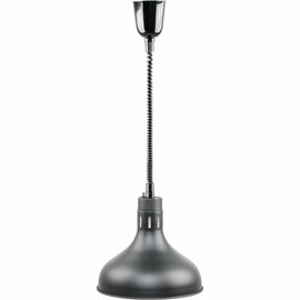 Wärmelampe zur Deckenbefestigung, schwarz, 0,25 kW, Ø 290 mm Produktbild