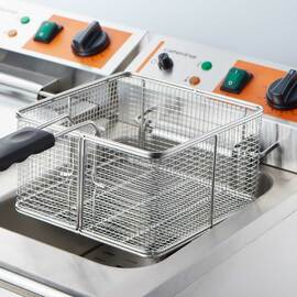 Doppel-Fritteuse CATERINA, 2x 8 Liter, 585x430x265 mm (BxTxH), 2x 3 kW 230 V Produktbild 3 S