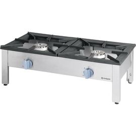 Gas-Hockerkocher, Doppelbrenner TOP - G20, 1160 x 580 x 380 mm (BxTxH) Produktbild