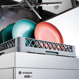 Haubenspülmaschine Aqua H5 inkl. Klarspülmittel-, Reinigerdosier-, Klarspül- und Ablaufpumpe, 400V, 10 kW Produktbild 3 S