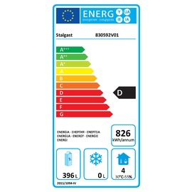 Edelstahl-Kühlschrank, GN 2/1, 680x810x2010 mm (BxTxH), 0,17 kW Produktbild 22 S