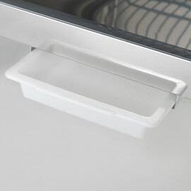 Edelstahl-Kühlschrank, GN 2/1, 680x810x2010 mm (BxTxH), 0,17 kW Produktbild 3 S