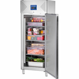 Edelstahl-Kühlschrank, GN 2/1, 740x810x2010 mm (BxTxH), 0,21 kW Produktbild 7 S