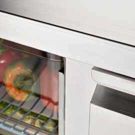 Pizzatisch Starline, 2-türig, mit Kühlaufsatz 5x GN 1/6 Produktbild 6 S