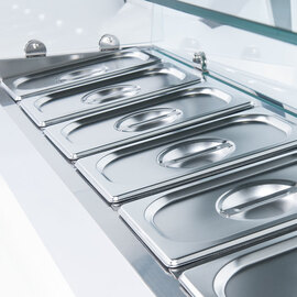 Starline Pizzakühlaufsatz mit Glasabdeckung, 6x GN 1/4 Produktbild 3 S