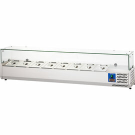 Starline Pizzakühlaufsatz mit Glasabdeckung, 8x GN1/4 Produktbild