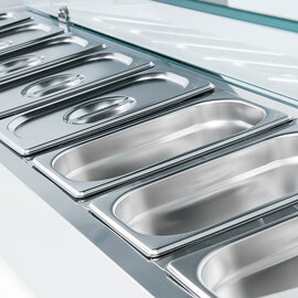 Starline Pizzakühlaufsatz mit Glasabdeckung, 8x GN1/4 Produktbild 4 S