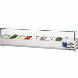 Starline Pizzakühlaufsatz mit Glasabdeckung, 8x GN1/4 Produktbild 5 S