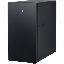 Milchkühlschrank, schwarz, mit Temperaturanzeige, 240x470x472 mm (BxTxH), 0,065 kW Produktbild