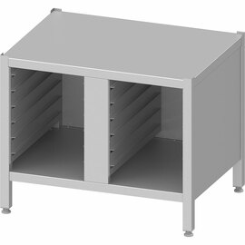 Kombidämpfer Untergestell, dreiseitig geschlossen, mit GN-Einschüben 862x637x699 mm (BxTxH) Produktbild