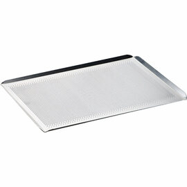 4-Rand-Backblech aus Aluminium, gelocht, 340x240 mm Produktbild