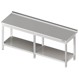 Arbeitstisch mit Grundboden, 2200x700x850 mm, mit Aufkantung, verschweißt Produktbild