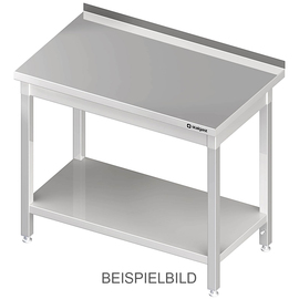 Arbeitstisch mit Grundboden, 1800x600x850 mm, ohne Aufkantung, verschweißt Produktbild