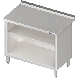 Arbeitsschrank offen, mit Grund- und Zwischenboden, 500x600x850 mm, mit Aufkantung, verschweißt Produktbild
