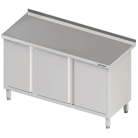 Arbeitsschrank mit Flügeltüren, 1400x700x850 mm, mit Aufkantung, verschweißt Produktbild