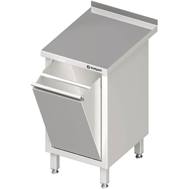 Arbeitsschrank mit Abfallkipper, 450x600x850 mm, mit Aufkantung, verschweißt Produktbild