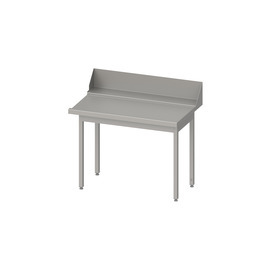 Ablauftisch "PRO", Korbführung mit Gefälle, ohne Grundboden 1700x750x880 mm, Anbauseite rechts, mit Aufkantung 200 mm, verschweißt Produktbild
