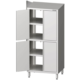 Durchreiche-Hochschrank mit Flügeltüren, 700x500x1800 mm, mit zwei Schrankräumen, verschweißt Produktbild