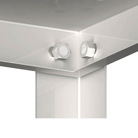Regal mit glatten, höhenverstellbaren Böden, 600x600x1800 mm, Selbstmontage Produktbild 2 S