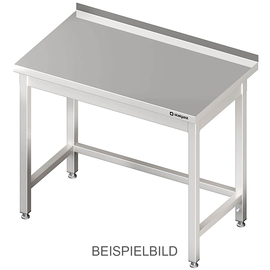 Arbeitstisch ohne Grundboden, 1300x700x850 mm, mit Verstrebung, ohne Aufkantung, verschweißt Produktbild