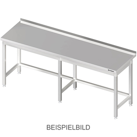 Arbeitstisch ohne Grundboden, 2200x700x850 mm, mit Verstrebung, ohne Aufkantung, verschweißt Produktbild