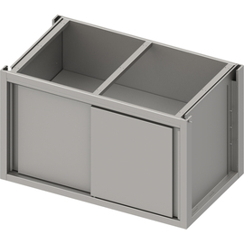 Unterschrank Boxversion 2.0 mit Schiebetüren, Sockelbau 1400x540x660 mm Produktbild