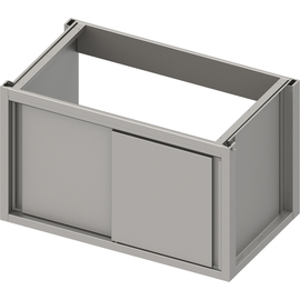 Spülenunterschrank Boxversion 2.0 mit Schiebetüren, Sockelbau 800x640x660 mm Produktbild