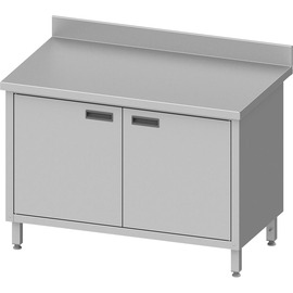 Arbeitsschrank ECO AS 61 mit 2 Flügeltüren | Aufkantung L 800 mm B 600 mm | Selbstmontage Produktbild