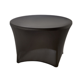 Stretchhusse für runde Buffettische mit ca. Ø 1150 mm, Höhe 740 mm, schwarz Produktbild