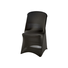 Stretchhusse für Buffet-Klappstuhl mit ca. 465 x 530 x 900 mm (BxTxH), schwarz Produktbild