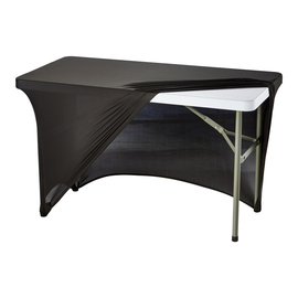 Stretchhusse für Buffettische von ca. 1220x610x740 mm, schwarz Produktbild 2 S