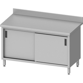 Arbeitsschrank ECO AS 62 mit 2 Schiebetüren | Aufkantung L 1000 mm B 600 mm | Selbstmontage Produktbild